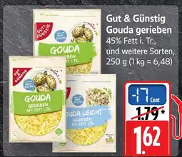 E-Center Gut & günstig gouda gerieben Angebot