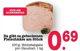 E-Center Gebackenen fleischkäse Angebot