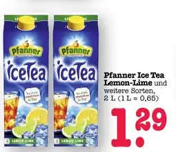 E-Center Pfanner ice tea lemon-lime Angebot