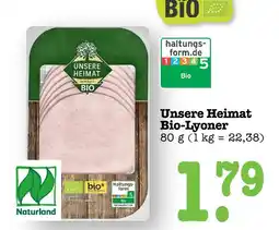 E-Center Unsere heimat bio-lyoner Angebot