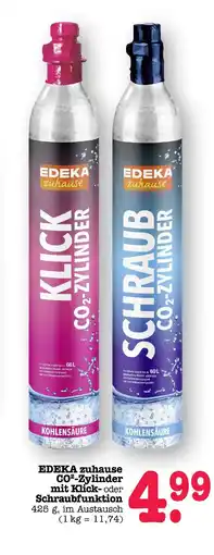 E-Center Edeka zuhause klick co²-zylinder Angebot