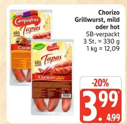 Marktkauf Campofrío chorizo grillwurst mild Angebot