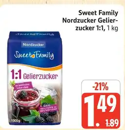 Marktkauf Nordzucker sweet family gelierzucker 1:1 Angebot