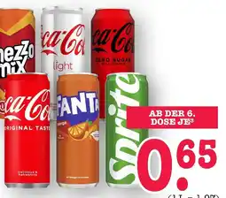 E-Center Mezzo mix coca-cola3 auch zero3, mezzo mix3, fanta Angebot