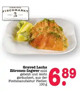 E-Center Fiedlers fischmarkt graved lachs zitronen-ingwer Angebot