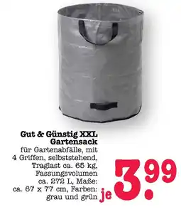 E-Center Gut & günstig xxl gartensack Angebot