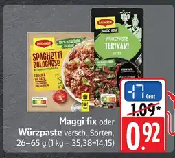 E-Center Maggi spaghetti bolognese Angebot