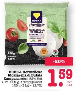 E-Center Edeka herzstücke mozzarella di bufala campana d.o.p Angebot