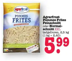 E-Center Agrarfrost pommes frites feinschnitt Angebot