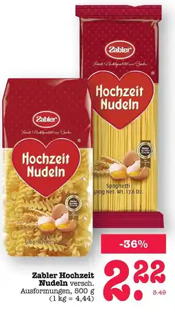 E-Center Zabler hochzeit nudeln Angebot