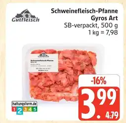 Marktkauf Gutfleisch schweinefleisch-pfanne gyros art Angebot