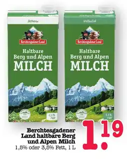E-Center Berchtesgadener land haltbare berg und alpen milch Angebot