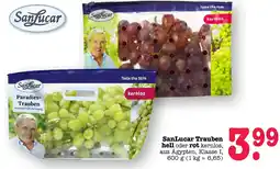 E-Center Sanlucar trauben hell kernlos Angebot