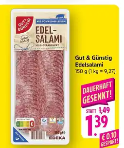 E-Center Gut & günstig edelsalami Angebot