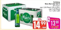 Marktkauf Carlsberg beer, beer oder 0,0 % Angebot
