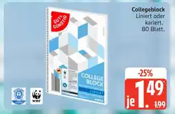 Marktkauf Gut & günstig collegeblock liniert Angebot