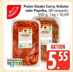 Marktkauf Puten steaks curry Angebot
