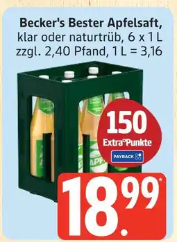Marktkauf Becker's bester apfelsaft Angebot