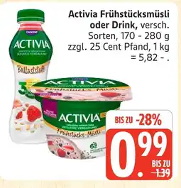 Marktkauf Activia frühstücksmüsli Angebot