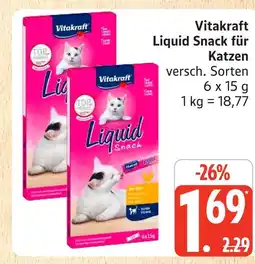 Marktkauf Vitakraft liquid snack für katzen Angebot