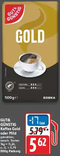 NP Discount GUT& GÜNSTIG Kaffee Gold oder Mild Angebot