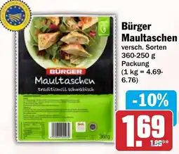 HIT Bürger Maultaschen Angebot