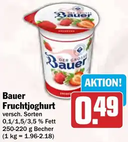 HIT Bauer Fruchtjoghurt Angebot