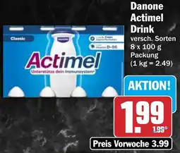 HIT Danone Actimel Drink Angebot