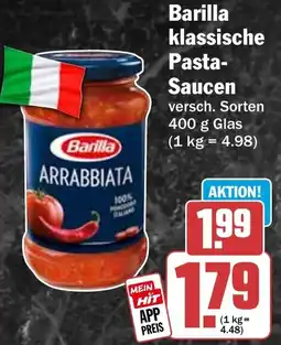 HIT Barilla klassische Pasta Saucen Angebot