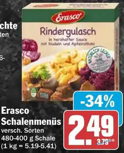 HIT Erasco Schalenmenüs Angebot