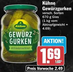 HIT Kühne Gewürzgurken Angebot