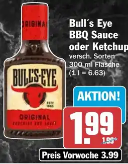 HIT Bull's Eye BBQ Sauce oder Ketchup Angebot