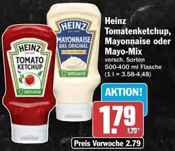 HIT Heinz Tomatenketchup, Mayonnaise oder Mayo-Mix Angebot