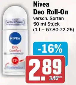 HIT Nivea Deo Roll-On Angebot
