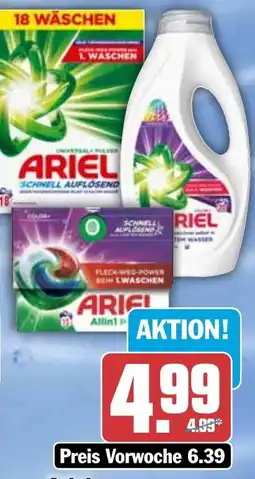 HIT Ariel Waschmittel Pulver, Flüssig oder Pods Angebot