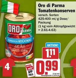 HIT Oro di Parma Tomatenkonserven Angebot