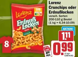 HIT Lorenz Crunchips oder Erdnuẞlocken Angebot