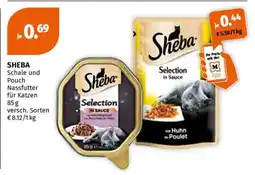 Müller SHEBA Schale und Pouch Angebot
