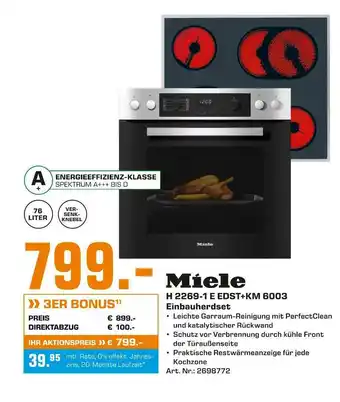 Saturn Miele h 2269-1 e edst+km 6003 einbauherdset Angebot