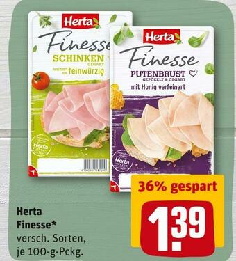 REWE Herta finesse Angebot