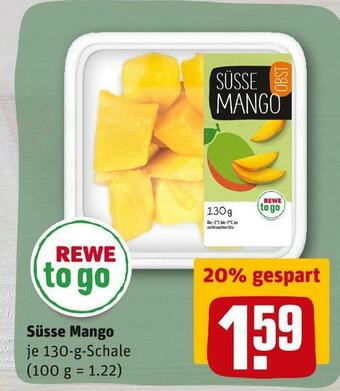 REWE Rewe to go süsse mango Angebot