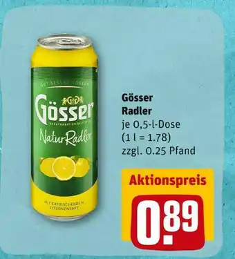 REWE Gösser radler Angebot