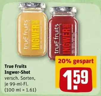 REWE True fruits ingwer-shot Angebot