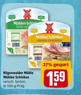 REWE Rügenwalder mühle mühlen schinken Angebot