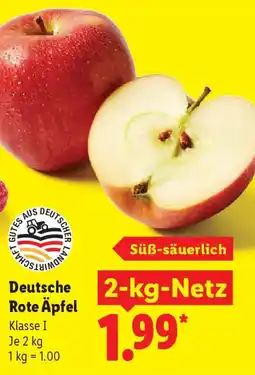 Lidl Deutsche Rote Äpfel Angebot