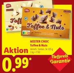 Lidl MISTER CHOC Toffee & Nuts Angebot