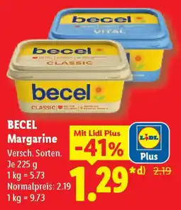 Lidl BECEL Margarine Angebot
