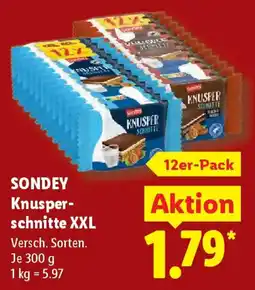 Lidl SONDEY Knusperschnitte XXL Angebot