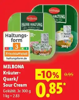 Lidl MILBONA Kräuter- Quark/ Sour Cream Angebot