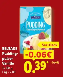 Lidl BELBAKE Puddingpulver Vanille Angebot